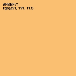 #FBBF71 - Macaroni and Cheese Color Image