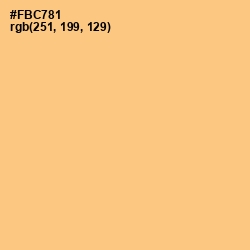 #FBC781 - Chardonnay Color Image