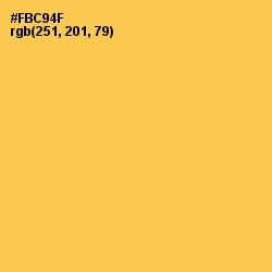 #FBC94F - Golden Tainoi Color Image
