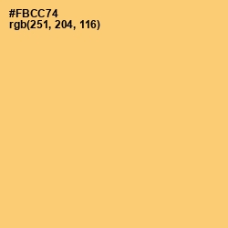 #FBCC74 - Goldenrod Color Image