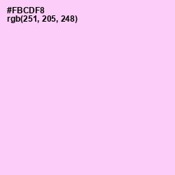 #FBCDF8 - Pink Lace Color Image