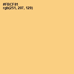 #FBCF81 - Chardonnay Color Image