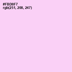 #FBD0F7 - Pink Lace Color Image