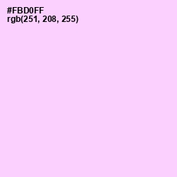 #FBD0FF - Pink Lace Color Image