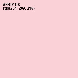 #FBD1D8 - Pastel Pink Color Image