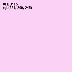 #FBD1F5 - Pink Lace Color Image