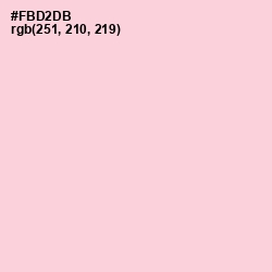 #FBD2DB - Pastel Pink Color Image