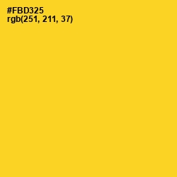 #FBD325 - Golden Dream Color Image