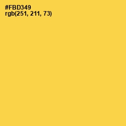 #FBD349 - Mustard Color Image