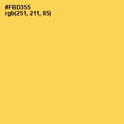 #FBD355 - Mustard Color Image
