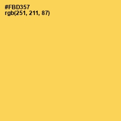 #FBD357 - Dandelion Color Image