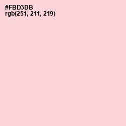 #FBD3DB - Pastel Pink Color Image