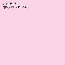 #FBD3E6 - Pig Pink Color Image