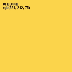 #FBD44B - Mustard Color Image