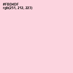 #FBD4DF - Pastel Pink Color Image