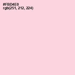 #FBD4E0 - Pig Pink Color Image