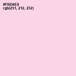 #FBD4E8 - Pig Pink Color Image