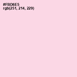 #FBD6E5 - Pig Pink Color Image