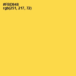 #FBD948 - Mustard Color Image