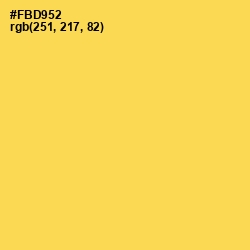 #FBD952 - Mustard Color Image