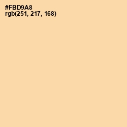#FBD9A8 - Peach Yellow Color Image