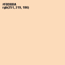 #FBDBBA - Frangipani Color Image
