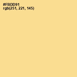 #FBDD91 - Cherokee Color Image
