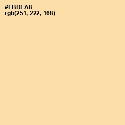 #FBDEA8 - Peach Yellow Color Image