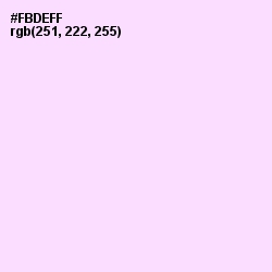 #FBDEFF - Pink Lace Color Image