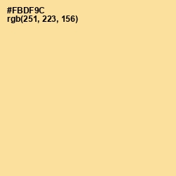 #FBDF9C - Marzipan Color Image