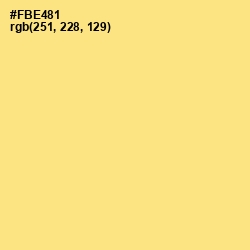 #FBE481 - Sweet Corn Color Image