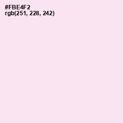 #FBE4F2 - Pale Rose Color Image