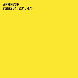 #FBE72F - Golden Fizz Color Image