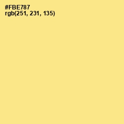 #FBE787 - Sweet Corn Color Image