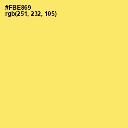 #FBE869 - Festival Color Image