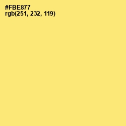 #FBE877 - Marigold Yellow Color Image