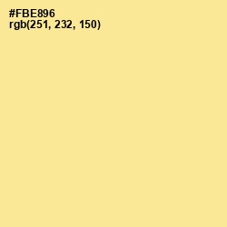 #FBE896 - Golden Glow Color Image