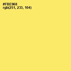 #FBE968 - Festival Color Image