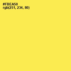 #FBEA50 - Candy Corn Color Image