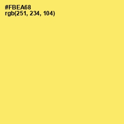 #FBEA68 - Festival Color Image
