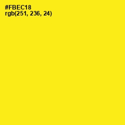 #FBEC18 - Broom Color Image