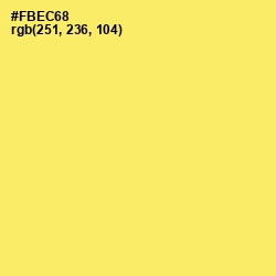 #FBEC68 - Festival Color Image