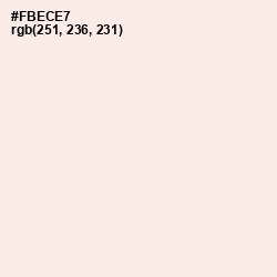 #FBECE7 - Fair Pink Color Image
