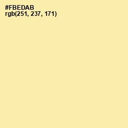 #FBEDAB - Cape Honey Color Image