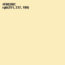 #FBEDBC - Colonial White Color Image