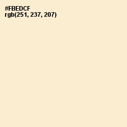 #FBEDCF - Champagne Color Image