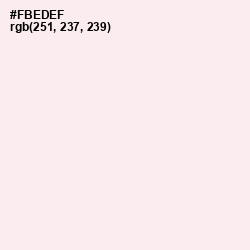 #FBEDEF - Fair Pink Color Image