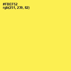 #FBEF52 - Candy Corn Color Image