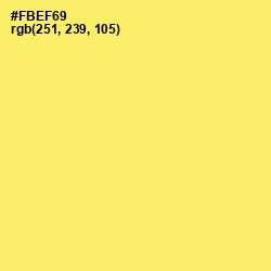 #FBEF69 - Festival Color Image