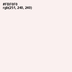 #FBF0F0 - Fantasy Color Image